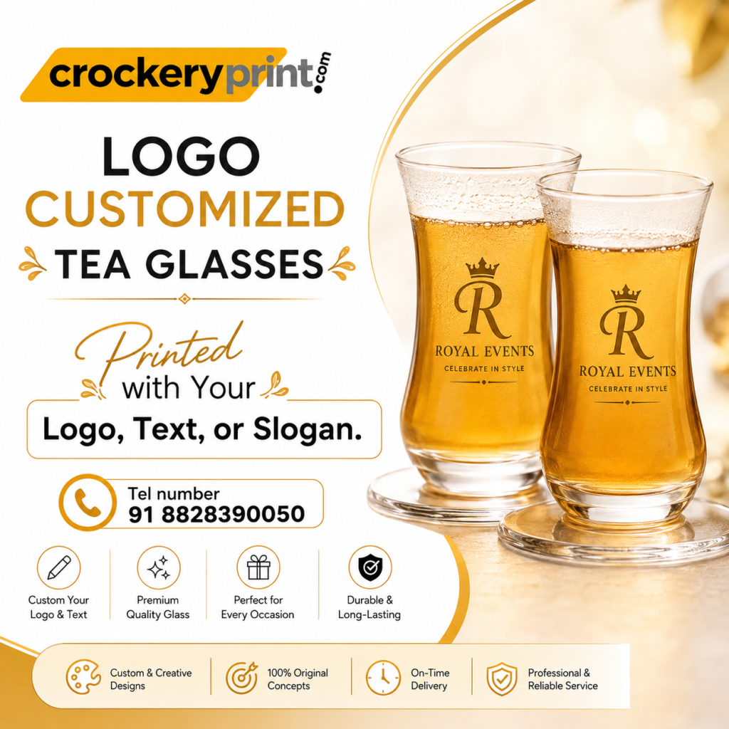 Elevate your brand with custom logo tea glasses
