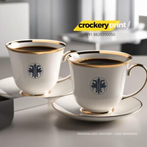 Custom Design and Ceramic Print Saucer & Cup